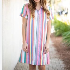 Unbranded, colorful rainbow striped dress, Large